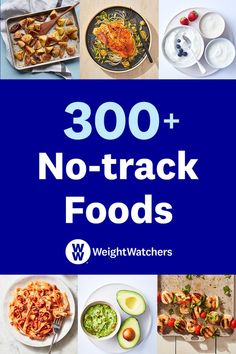 the cover of 100 + new no - track foods, with images of food items