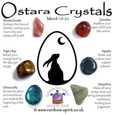 Crystals For Ostara, Ostara Outfit, Ostara Symbols, Ostara Crystals, Ostara Ritual, Pagan Holidays, Under Your Spell