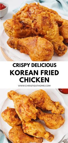 fried chicken, korean fried chicken, chicken drumsticks, korean food, korean recipe Crispy Korean Fried Chicken, Pizza And Coffee, Pasta Fish, Battered Chicken, Fried Chicken Batter, Korean Fried Chicken Recipe, Fried Chicken Ingredients, Pasta Italy