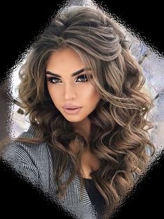 Wedding Hairstyles For Bride, Hairstyles For Bride, Woman With Long Hair, Best Wedding Hairstyles, Pinterest Hair, Brown Blonde Hair, Wedding Hair And Makeup, Long Curly Hair, Long Curly