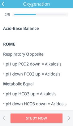 the screenshot shows how to use acid base balance