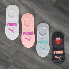 Puma New Without Tags 4 Pair Bundled Size 6-7 Comfortable Breathable Pink Socks, Sporty Pink Sports Socks, Sporty Pink Socks For Sports, Pink Sports Socks, Pink Casual Sports Socks, Casual Sports Socks For Spring, Sporty Stretch Pink Socks, Pink Stretch Casual Socks, Puma Sport