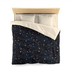 an image of a bed with stars on it