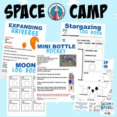 the space camp activity is shown with instructions