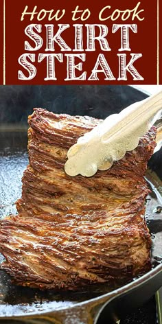 how to cook skirt steak in a skillet