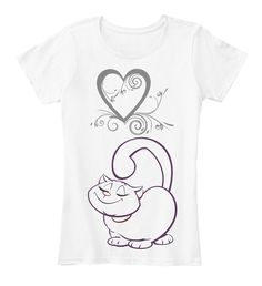 Cat Tshirt, Kitty Lover Tshirt White Women's T-Shirt Front    #cat over #dyicatstuff #catlove #cattshirtsfunny #pinkcat #catlady #topcat #catproducts #catshow #kidscat #catclothes #catladystuff Cat Tshirts Funny, Cat Top, Pink Cat, Cat Clothes, Beautiful Cat, Cat Tshirt, Cat Design, Cat Lady, Cat Love