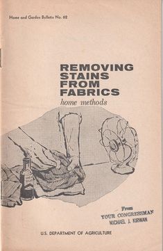 the manual for removing stains and fabrics from your foot, with instructions on how to use