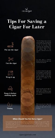 How to Put Out a Cigar For Later Enjoyment - CigarCigar How To Make Cigars, Gentlemen's Lounge, Best Cigars, Cheap Cigars, Whiskey Room, Handmade Pipe