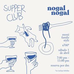 a flyer for a super club with hand holding wine glasses and a toothbrush in it