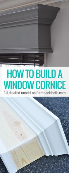 how to build a window corince