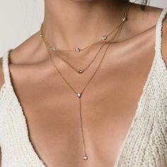 O Necklaces – AMY O Jewelry Jewelry Minimal, Three Necklaces, Fancy Rings