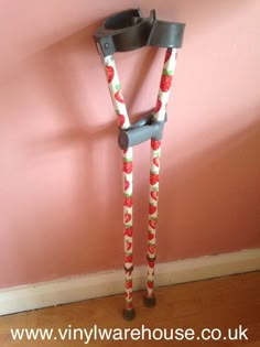 Arm Crutches Aesthetic, Forearm Crutches Decorated, Mobility Aid Decoration, Decorated Mobility Aid, Mobility Aid Aesthetic, Forearm Crutches Aesthetic, Mobility Aids Aesthetic, Walker Decorations Decorating Ideas, Crutches Aesthetic