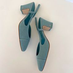 Very Rare Coco Mademoiselle Blue Slingbacks. Open To Offers But No Low Ballers! These Are Absolutely Beautiful! Brand New. Comes With Dust Bags And A Box. Kept Safe In A Smoke Free/Pet Free Home. Ask Me If You Need More Photos Coco Sling Denim Material Slingback Strap Size 38 1/2 ( Make Sure You Know Your Chanel Size) Chanel Wedding Shoes, Blue Slingback Heels, Chanel Slingback, Shoes Chanel, Slingback Shoes, Denim Material, Slingbacks, Slingback Heel, Sling Back