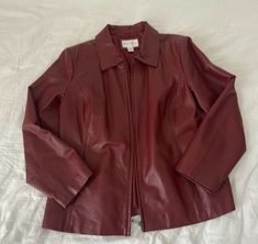 Mode Inspo, Mode Vintage, Mode Inspiration, Dream Clothes, Aesthetic Clothes, Pretty Outfits, Fashion Inspo Outfits, Red Leather, Red Leather Jacket