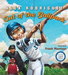 a children's book with an image of a baseball player holding a bat on the cover