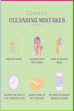 Common Cleansing Mistakes! click on the link for healthy skincare hacks.. #skincaretips #skincarehacks #skincareroutine #clearskin Best Foods For Skin, Skincare Mistakes, Skincare Hacks, Teen Skincare, Night Time Skin Care Routine, 8 March