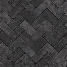 a black and gray brick wallpaper pattern