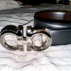 Men’s Ferragamo Belt (Brand New With Duster Belt Buckle Cover No Tags Or Box). Fits Waist 36-38. Salvatore Ferragamo Belt, Salvatore Ferragamo Men, Silver Belt Buckle, Ferragamo Men, Silver Belts, Reversible Belt, Ferragamo Belt, Black Leather Belt, Brown Belt