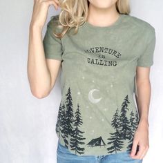 Super Soft. Camping Forest Scene. Pit To Pit: 18.5” Length: 24” New With Tag. 100% Cotton. Relaxed Fit Cotton Tops For Adventure, Spring Outdoor Crew Neck Top, Spring Crew Neck Top For Outdoor, Crew Neck Top For Outdoor Spring Activities, Graphic Print Cotton Top For Outdoor Activities, Spring Cotton Tops For Outdoor Activities, Cotton Tops For Outdoor Spring Activities, Outdoor Graphic Tee For Spring, Outdoor Spring Graphic Tee Tops