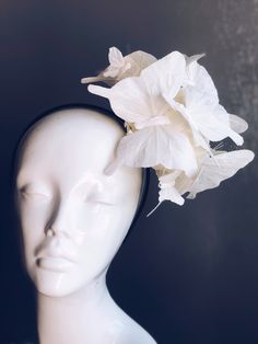 Inspired by the purity of white flowers and the enchanting flight of butterflies, our fascinator combines the two in a breathtaking display of whimsy and charm. Whether worn at weddings, garden parties, or races, it's sure to make a statement and leave a lasting impression. Age Group/Gender - Adult/Women Size/Type - One size fits all adults Color - White Special Features - White butterflies Personalization - Not available White Headpieces For Spring Gift, White Headpieces As A Spring Gift, Whimsical Headpiece For Garden Party, Whimsical Summer Headpiece With Handmade Flowers, Whimsical Adjustable Headpiece For Garden Party, Whimsical Adjustable Headpieces For Garden Party, Whimsical Headpiece With Handmade Flowers For Kentucky Derby, White Flower Hat For Royal Ascot, White Headband Fascinator As Gift