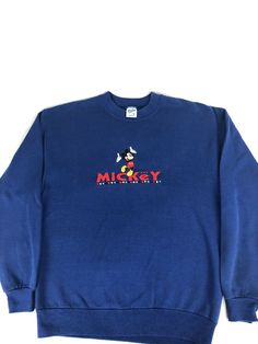 Size M but please check measurements. Measurements: Armpit to armpit: 22” Long: 27” Shoulder to cuff: 25” Please look at all photos closely as they are part of the detailed description. Feel free to ask any questions and thanks for looking! 90s Clothes, 90s Disney, Mickey Mouse Sweatshirt, Vintage Mickey Mouse, Vintage Mickey, Look At, Graphic Sweatshirt, Cuff, Feel Free