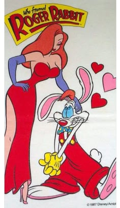 an image of a cartoon character with a rabbit on it's back and the words,