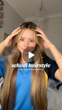 zahara🇮🇩🌺 on Instagram: "we’re almost at 8k!!💕💕 • • • • • • #hair #hairtutorial #haireducation #hairideas #hairtransformation #hairfashion #hairstylist #easyhairstyle #cutehairstyle #simplehairstyle #schoolhairstyle #hairstyles #hairstyle #hairstyletutorial #hairstyleideas #hairstyleoftheday #naturalhairstyles #reels" Hairstyles Long Hair Down, Hairstyles Throughout The Week, Hair Style Ideas For Photo Shoot, Really Easy Hairstyles For School, Cosmetology School Hairstyles, Cute School Hairstyles Easy Medium Hair, Pretty Hairstyles For School Easy, Cute Hairstyles For Middle School, Updo Hairstyles For Medium Length Hair