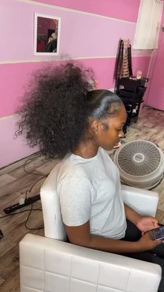 Natural Hair Ponytail, Slick Ponytail, High Ponytail Hairstyles, Weave Ponytail Hairstyles, Sleek Ponytail Hairstyles, Cute Ponytails, Birthday Hairstyles, Black Ponytail Hairstyles