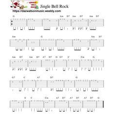 the guitar tab for jungle bell rock