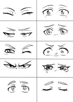 the different types of eyes and how to draw them