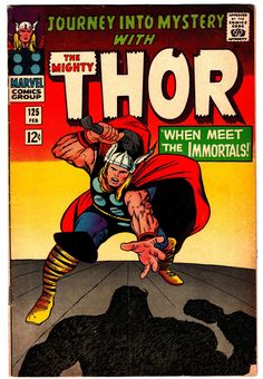 the cover to thor comic book