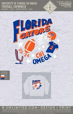 the florida gators football team t - shirt design