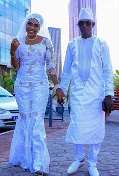 Couple attire African Wedding Attire, Nigerian Men Fashion, African Bride, Latest African Men Fashion, Dresses African, African Print Dress Designs, African Wedding Dress, African Fabrics, Dress African