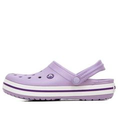 Crocs Shoes Sports sandals 11016-50Q (Light/Unisex/Wear-resistant) Casual Purple Clogs For Summer, Purple Clogs For Summer Beach, Purple Beach Clogs For Summer, Purple Summer Beach Clogs, Purple Slip-on Beach Clogs, Purple Slip-on Clogs For Summer, Purple Cushioned Slip-on Sandals, Purple Synthetic Slides With Round Toe, Purple Sandals With Cushioned Footbed And Round Toe