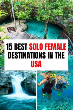 15 Best Solo Female Travel Destinations In The USA Best Places For Solo Female Travel, Cheap Solo Female Travel, Solo Vacation Ideas Woman, Girls Vacation Ideas, Best Solo Trips For Women, Places To Travel In The Us, Female Solo Travel Destinations, Solo Female Travel Usa, Best Solo Travel