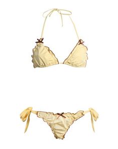 Synthetic jersey Frills Bow-detailed Two-tone Self-tie closure Stretch Frankies Bikinis, Colby, Gigi Hadid, Lookbook Outfits, Swim Suit