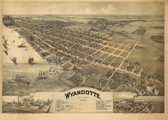 an old map of the city of waddcote, michigan in 1876 - 1900