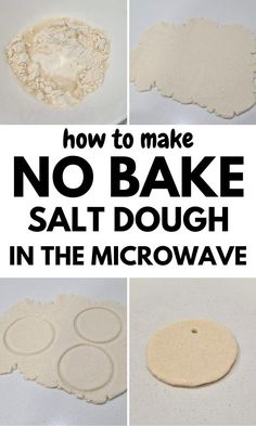 how to make no bake salt dough in the microwave with instructions for making it