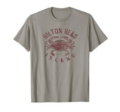 PRICES MAY VARY. Distressed Design. Hilton Head Shirt, Beach Shirt, Sailing Shirt, Fishing Shirt, Souvenir Shirt. Lightweight, Classic fit, Double-needle sleeve and bottom hem Destin Shirt, Souvenir Shirt, Distressed T Shirt, Blue Crab, Hilton Head Island, Beach Shirt, Hilton Head, Beach Shirts, Fishing Shirts