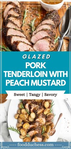 grilled pork tenderloin with peach mustard