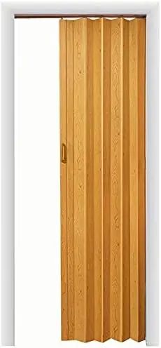 an open wooden door on a white background