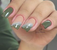 Glitter Nails Diy, Elegant Touch Nails, Romantic Nails, Spring Nail Designs, Fancy Nails Designs, Modern Nails, Simple Gel Nails