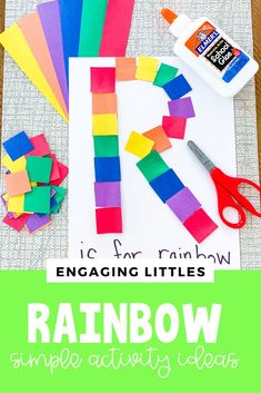 this is an easy rainbow craft for kids to make