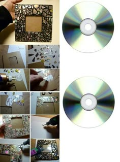 there are many different pictures being made with cds