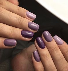 Nagellack Trends, Purple Nail Polish, Purple Nail Designs, Nail Design Inspiration, Purple Nail, Her Nails, Shellac Nails, Coffin Nails Designs