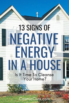 13 Signs of Negative Energy in a House: Is It Time to Cleanse Your Hom Cleanse Your Home, Negative Energy Cleanse, Removing Negative Energy, Clear Negative Energy, Energy Cleanse, Free Living, Trendy Decor