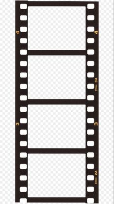 a film strip with four different frames on the bottom, and one in the middle