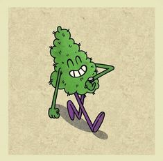 an illustration of a green monster holding a stick