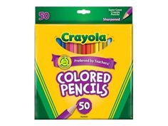 crayola colored pencils, 50 count