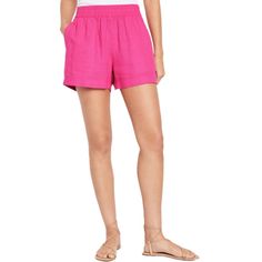 Polarized Pink! An Elevated, Airy Classic With A Pull-On Waist. Comfort Elastic Waistband On-Seam Pockets Back Patch Pockets 55% Linen 45% Rayon Gap Pink Cotton Bottoms, Gap Shorts With Elastic Waistband, Casual Gap Bottoms With Built-in Shorts, Gap Chic Bottoms With Relaxed Fit, Gap Casual Shorts With Elastic Waistband, Chic Gap Bottoms With Relaxed Fit, Gap Spring Short Bottoms, Gap Spring Shorts, Gap Bottoms With Built-in Shorts For Summer